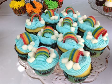 Diy Rainbows And Mustaches Cupcake Bar Diy Birthday Party Mustache