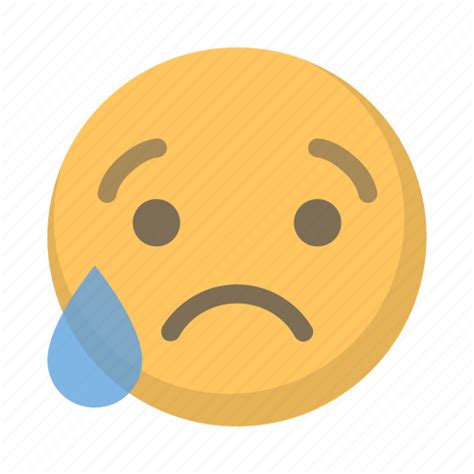 Crying Emoji Emoticon Face Sad Tear Icon Download On Iconfinder