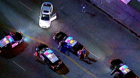 Slow Speed Police Chase Ends With Driver Break Dancing On California