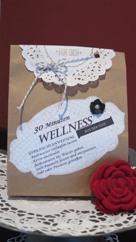 Wellness geschenke personalisierte wellness geschenke für frauen & männer für gestresste erholung jetzt schenken! Stempelnixe: 30 Minuten Wellness aus der Tüte
