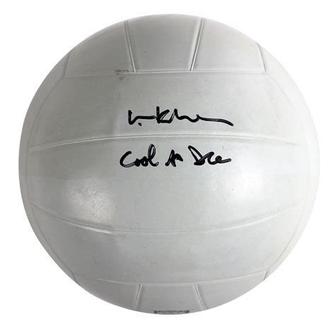 Val Kilmer Signed Top Gun Volleyball Inscribed Cool As Ice Beckett