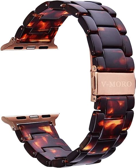 Leopard Tortoise Resin Watches Straps Bands Bracelets For Apple Iwatch