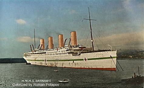 Hmhs Britannic Rms Titanic Cunard Ships Titanic Art