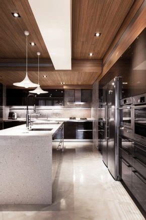 Mennyezet a konyha nappaliban 49 fotó feszített mennyezet modern
