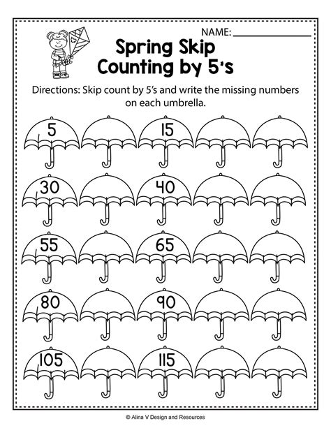 Skip Counting Worksheet By 2