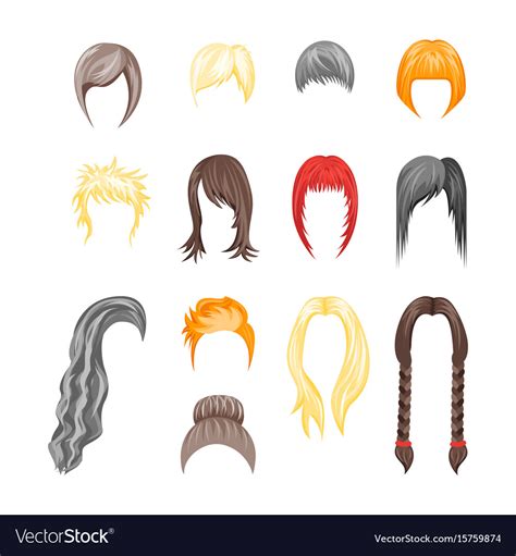 ️cartoon Female Hairstyles Free Download