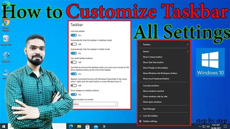 How To Customize Taskbar Settings In Windows 10 Win 10 Taskbar