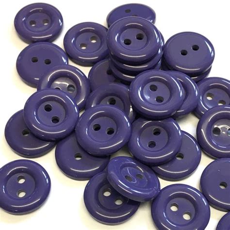 10 X Purple Buttons Bright Purple Buttons 15mm Buttons Etsy