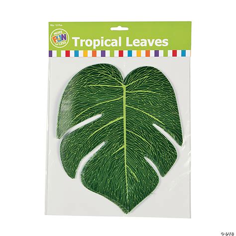 Artificial Tropical Leaves Pc Oriental Trading