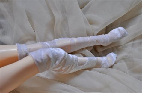 White Overknee Translucent Velvet Stockings Long Socks