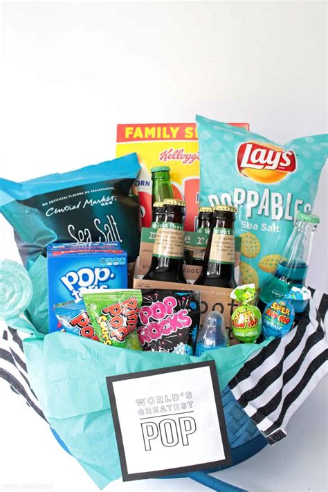 For the dad who likes to be comfortable: World's Greatest Pop Gift Basket - New Dad Gift Idea