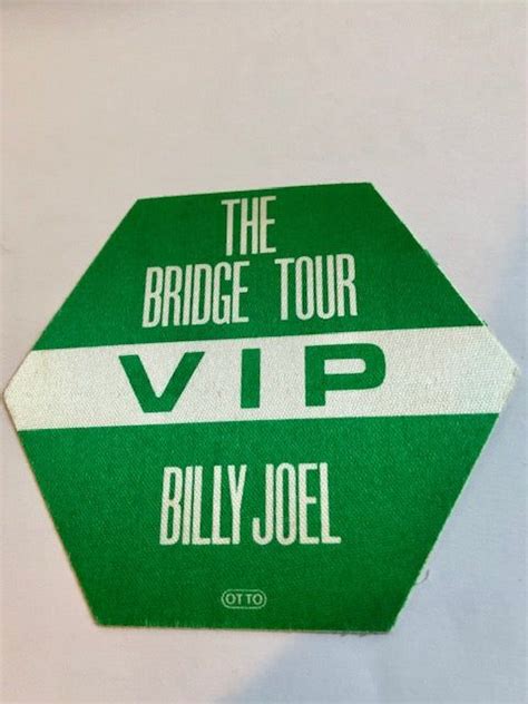 Billy Joel The Bridge Tour VIP Backstage PassDefault Title In Billy Joel