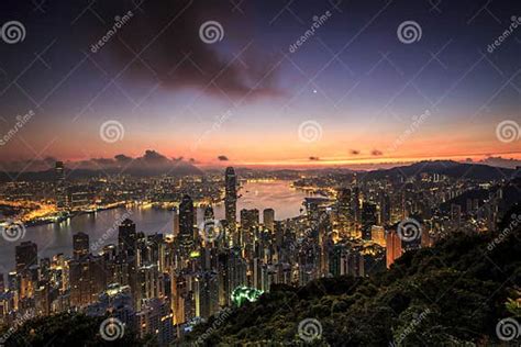 Hong Kong Sunrise Editorial Stock Photo Image Of Morning 98704858