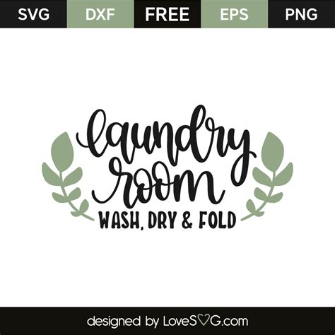 Laundry Svg Laundry Room Svg Dxf Laundry Cut File Laundry Sign Svg