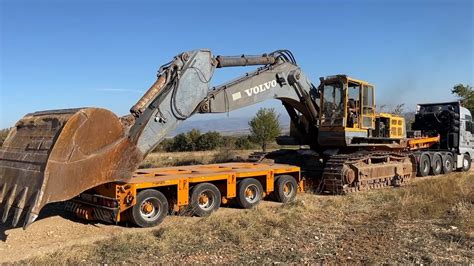 Loading And Transporting The Volvo Ec650 Excavator With Goldhofer