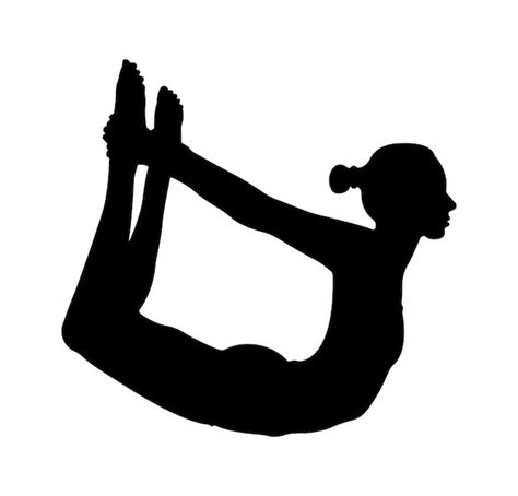Premium Vector Dhanurasana Back Bending Asana Yoga Pose Exercise