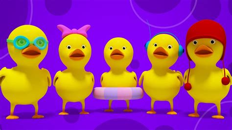 🦆 Five Little Ducks 🦆 The Best Song For Children Looloo Kids Youtube