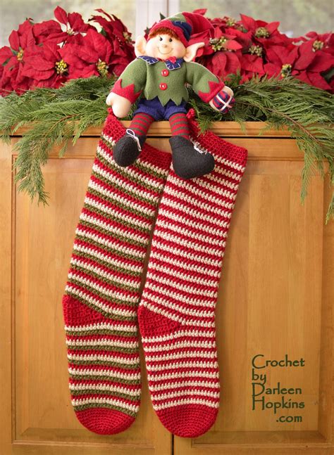 Crochet Pattern Christmas Stockings Elf Socks Instant Pdf Etsy Nederland