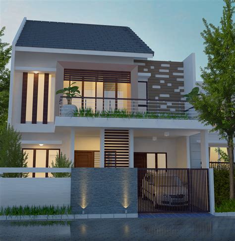 Rumah minimalis 2 lantai bata hitam. Desain Rumah 9 x 15 M2 Dua Lantai Ada Mushola ~ Desain ...