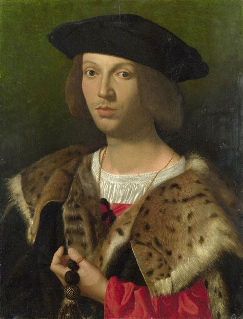 16th C Italian School Portrait Of A Young Man About 1518