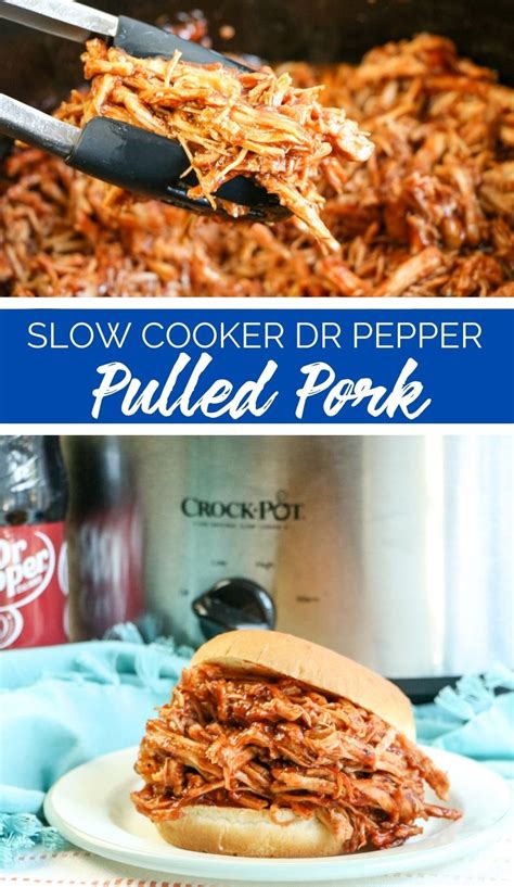 Slow Cooker Dr Pepper Pulled Pork Recipe From The Rockstar Mommy The