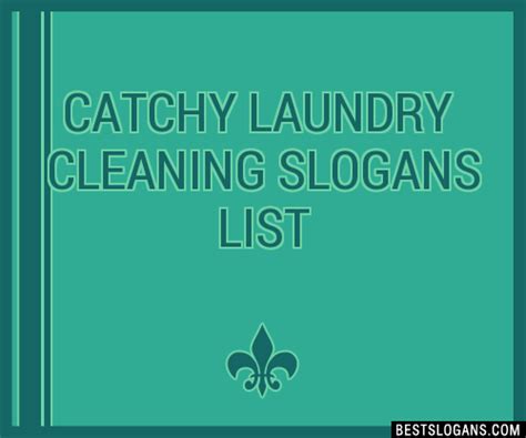 Catchy Laundry Cleaning Slogans List Phrases Taglines Names Feb