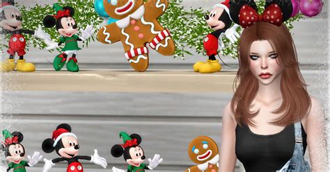 Downloads Sims 4decorative Mickey Minniegingerbread Man Xmas Jennisims