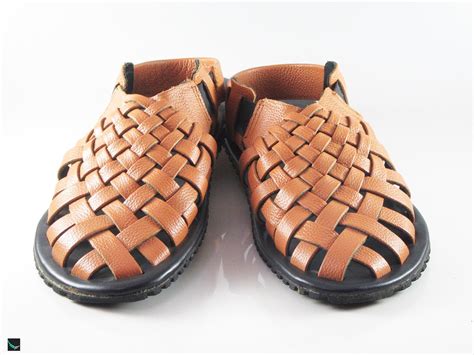 Leather Mesh Sandals For Men 4420 Leather Collections On