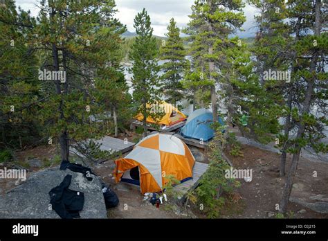 Campsite Bare Loon Lake Chilkoot Trail British Columbia Canada