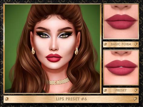 Julhaos Cosmetics Lips Preset 6 In 2021 Sims Sims 4 Cc Makeup