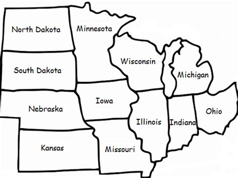 Printable Midwest States And Capitals Worksheet Slideshare