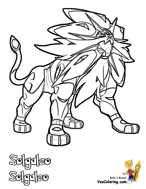 Solgaleo Coloring Coloring Pages