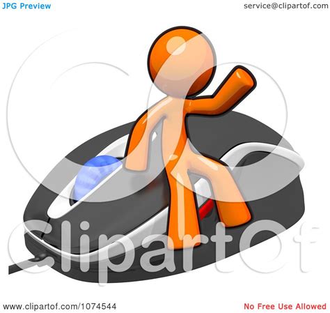 Computer scientists have introduced a novel representation of waves that improves computational efficiency by at least an order of magnitude. Clipart 3d Orange Man Waving On A Computer Mouse - Royalty ...