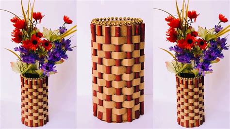 Diy Easy Paper Flower Vase How To Make A Flower Vase At Home Home