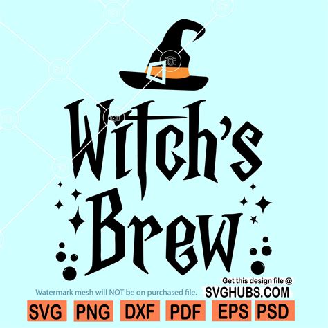 Witches Brew Svg Witch Svg Cauldron Svg