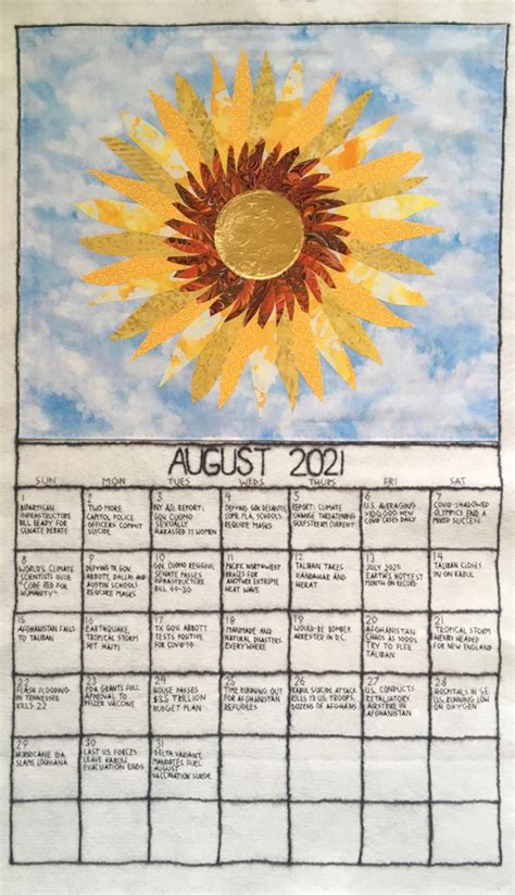 August Calendar The Nation