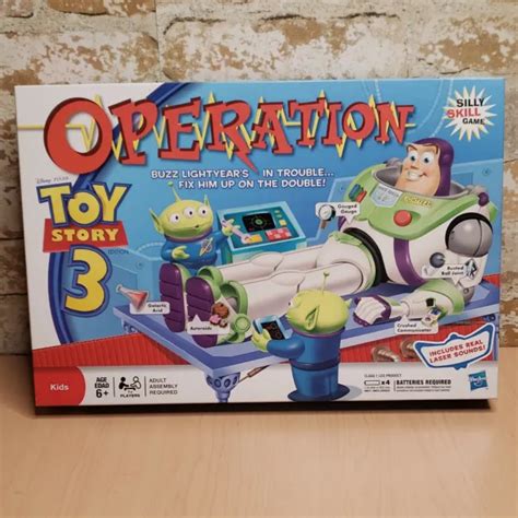 Disney Pixar Toy Story 3 Buzz Lightyear OpÉration Jeu De Société Boîte