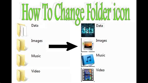 How To Change Folder Icon In Windows Youtube