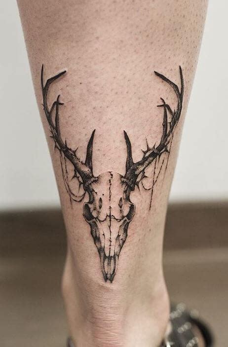 14 Stag Skull Tattoo Ideas And Designs Petpress