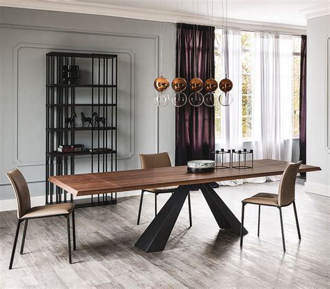 Cattelan Italia Eliot Wood Drive Extendable Dining Table Wooden
