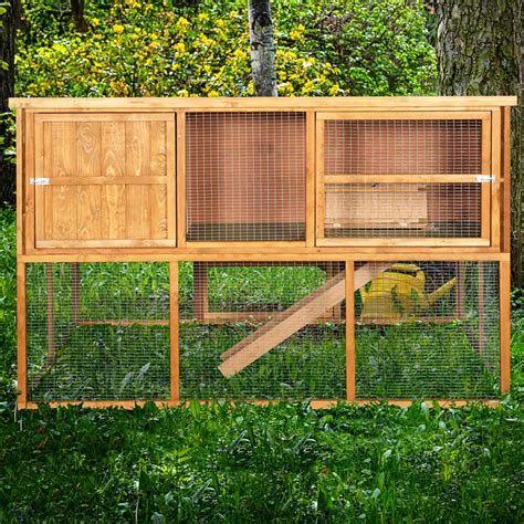 Home And Roost Extra Large Rabbit Hutch And Run Luxury Rabbit Hutches