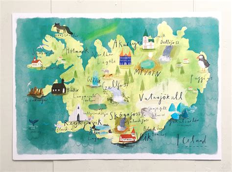 Iceland Tourist Map Printable Best Tourist Places In The World