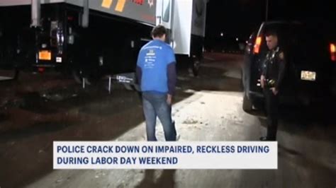 Police crack down on impaired, reckless driving during Labor Day weekend