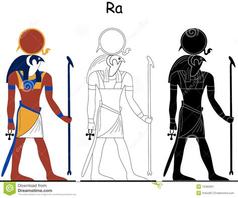 Ancient Egyptian God Ra Royalty Free Stock Photography