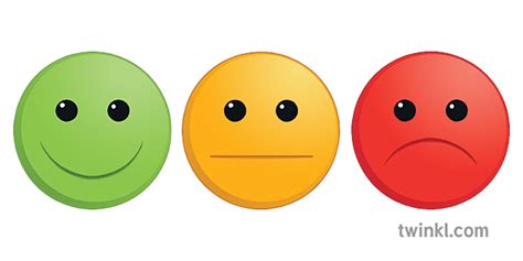 Traffic Light Smileys Illustration Twinkl