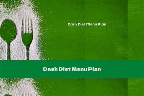 Dash Diet Menu Plan This Nutrition