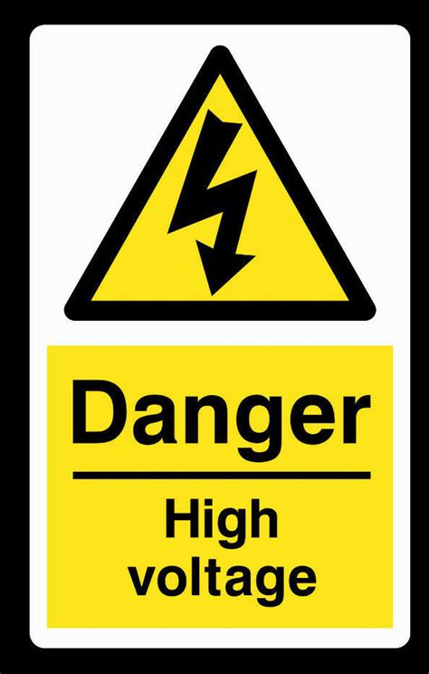 10x Danger High Voltage Stickers Electrical Warning Safety Adhesive