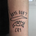 BOYS DON’T CRY | Tattoos for guys, Lip tattoos, Boys don't cry