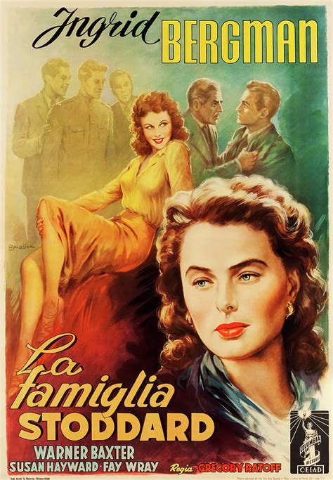 Movie Poster For Adam Had Four Sons With Ingrid Bergman 1941 Mixed Media By Stars On Art
