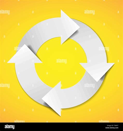 Vector White Life Cycle Diagram Schema Stock Vector Image And Art Alamy